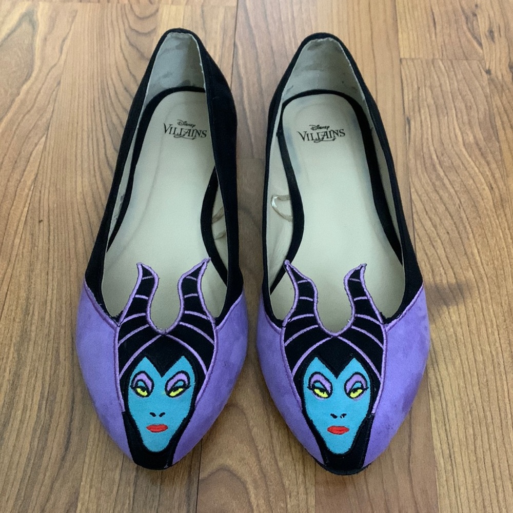 Torrid Disney Maleficent Flats Size 10 Wide Width • EUC!